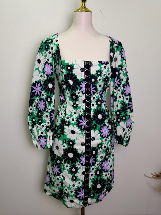 Alexia Admor Dresses & Skirts - ALEXIA ADMOR Retro Floral Corset Accent Mini Dress Womens 8